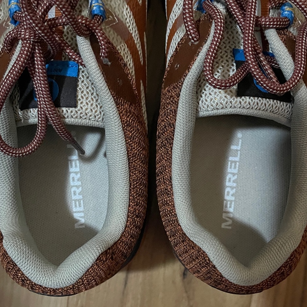 NWOT Merrill Vibram Trail Shoes - Brown and Blue - Picture 5 of 7